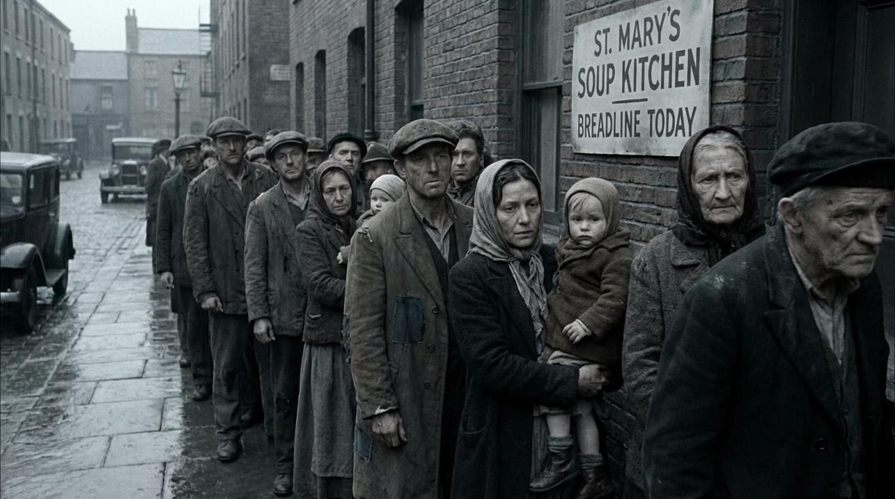 image about idiom on the breadline