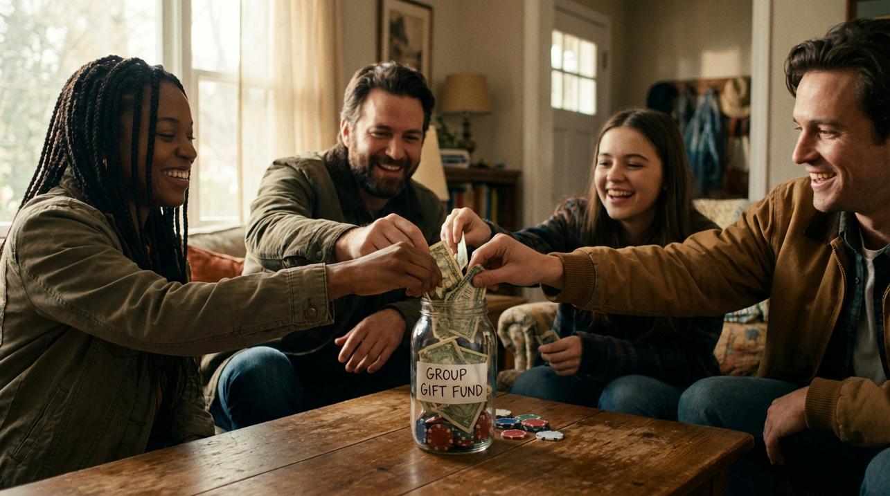 image about idiom to chip in