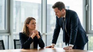 image about idiom to have a bone to pick with someone