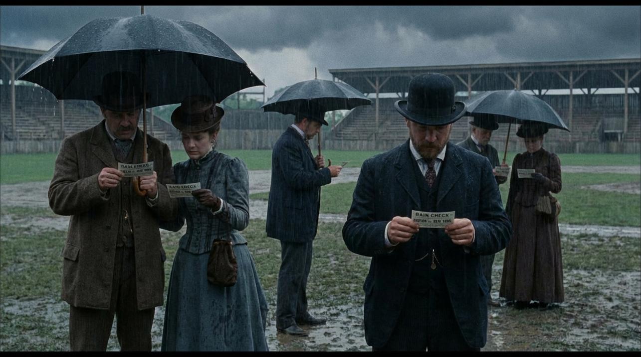 image about idiom to take a rain check