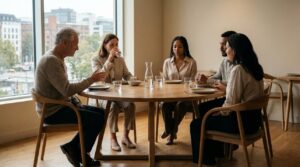 image about idiom middle of the road