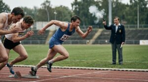 image about idiom to jump the gun