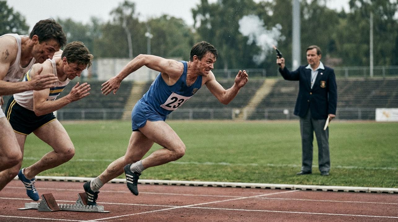 image about idiom to jump the gun