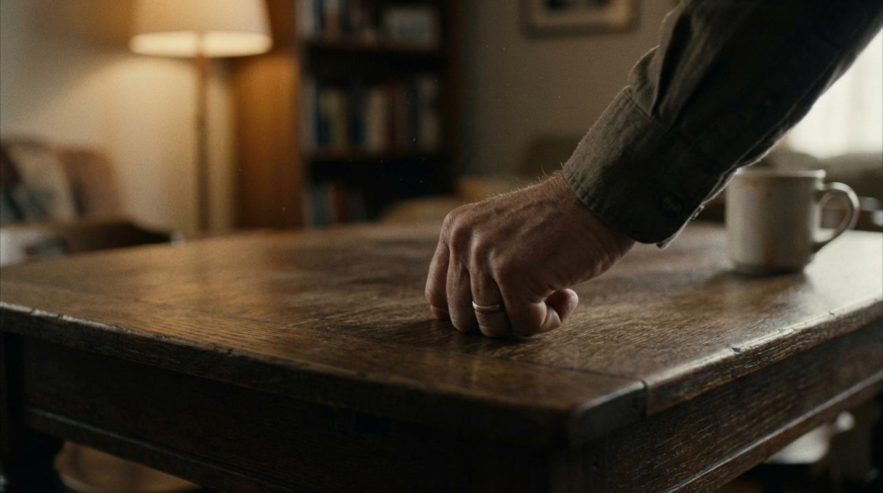 image about idiom to knock on / touch wood