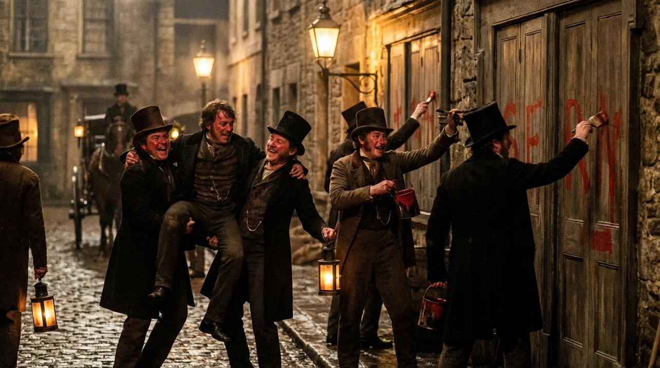 image about idiom to paint the town red